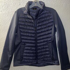 32 Degrees Heat Jacket Womens Small Black Full Zip Long Sleeves Puffer Coat